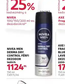 Rossmann NIVEA MEN Derma Dry Control Férfi Dezodor ajánlat