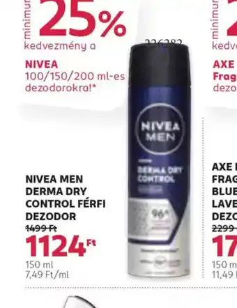 Rossmann NIVEA MEN Derma Dry Control Férfi Dezodor ajánlat