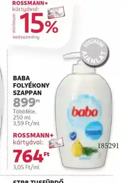 Rossmann Babo folyékony szappan ajánlat