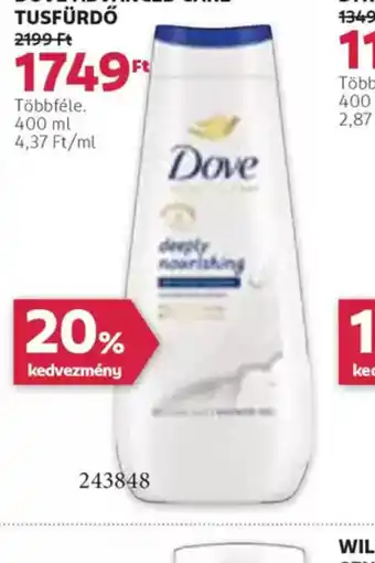 Rossmann Dove Advanced Care Tusfürdő ajánlat