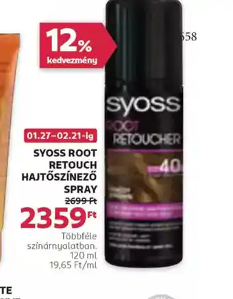 Rossmann Syoss Root Retoucher Hajtőszínező Spray ajánlat