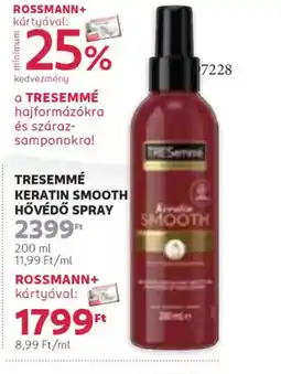 Rossmann Tresemmé Keratin Smooth Hővédõ Spray ajánlat