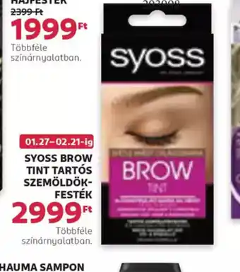 Rossmann Syoss Brow Tint Tarts Szempöldök-Festék ajánlat