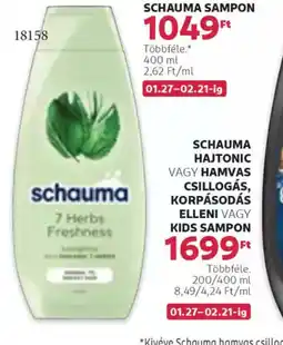 Rossmann Schauma Sampon ajánlat