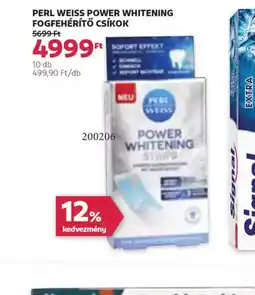 Rossmann Perl Weiss Power Whitening Fogfehérítő Csíkok ajánlat