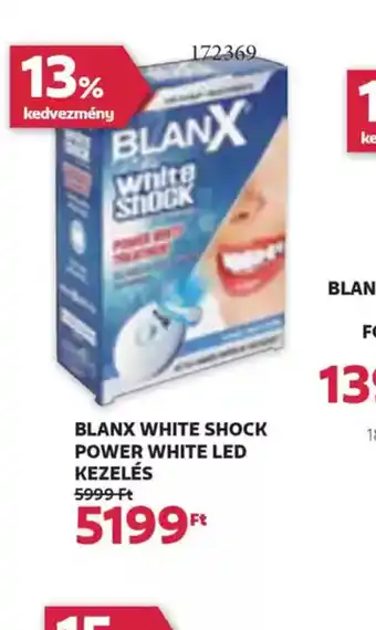 Rossmann Blanx White Shock Power White LED Kezelés ajánlat