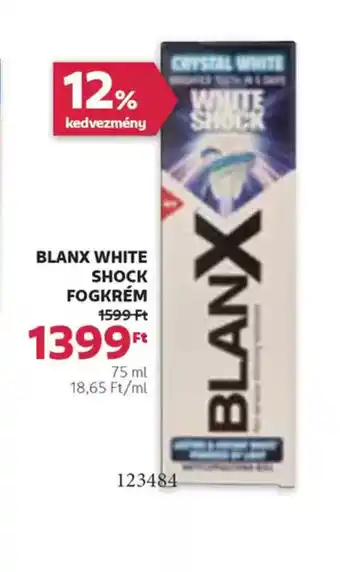 Rossmann Blanx White Shock Fogkrém ajánlat