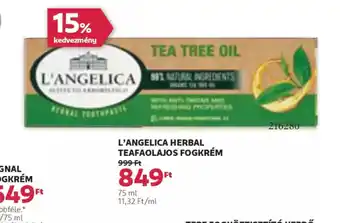 Rossmann L'Angelica Herbal Teafaolajos Fogkrém ajánlat