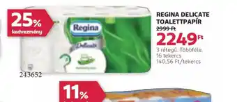 Rossmann Regina Delicate Toalettpapír ajánlat