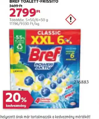 Rossmann Bref Toalett-frissítő ajánlat