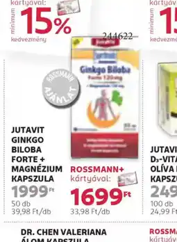 Rossmann Jutavit Ginkgo Biloba Forte + Magnézium Kapszula ajánlat