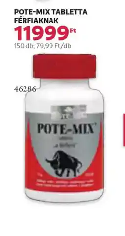 Rossmann Pote-Mix tabletta férfiaknak ajánlat