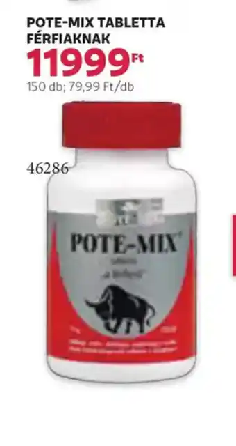 Rossmann Pote-Mix tabletta férfiaknak ajánlat