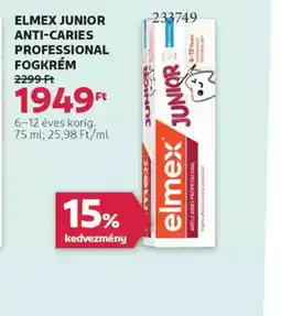 Rossmann Elmex Junior Anti-Caries Professional Fogkrém ajánlat