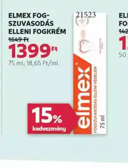 Rossmann Elmex Fog-szuvasodás elleni fogkrém ajánlat