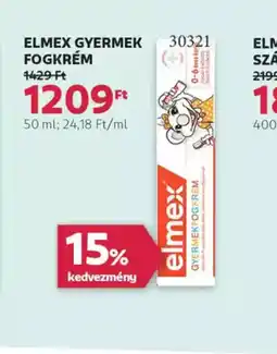 Rossmann Elmex Gyermek Fogkrém ajánlat