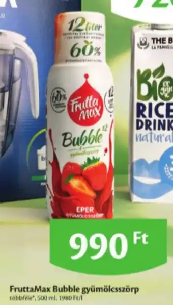 EcoFamily FruttaMax bubble gyümölcsszörp ajánlat