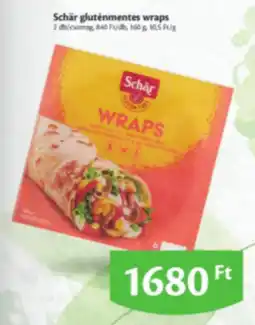 EcoFamily Schär gluténmentes wraps ajánlat