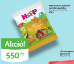 EcoFamily HiPP bio mini zabszívek vaníliás vajas keksz ajánlat