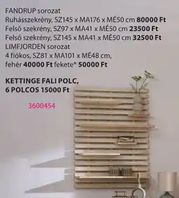 JYSK Kettinge fali polc ajánlat