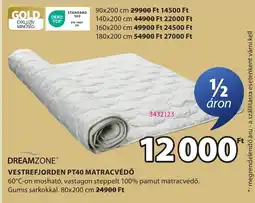 JYSK Dreamzone vestrefjorden pt40 matracvédő ajánlat