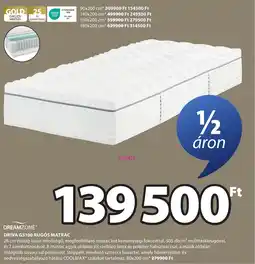 JYSK Dreamzone driva gs100 rugós matrac ajánlat