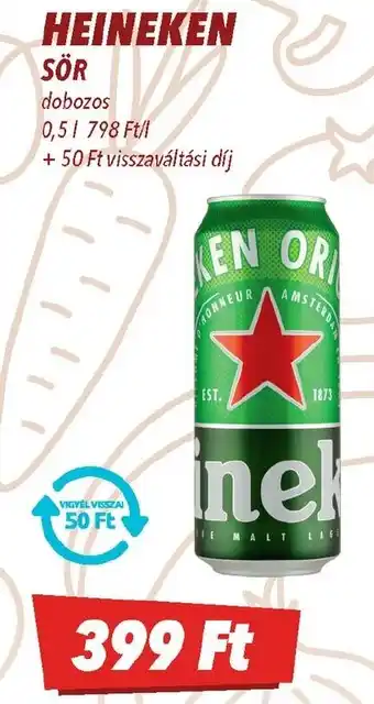 CBA Heineken sör ajánlat