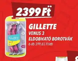 CBA Gillette Venus 3 eldobható borotvák ajánlat