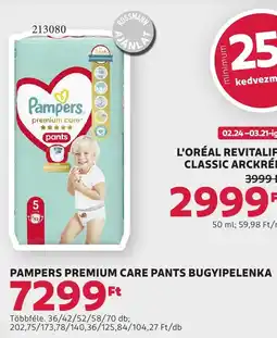 Rossmann Pampers Premium Care Pants Bugyipelenka ajánlat