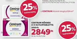 Rossmann Centrum nőknek A-Z-IG filmtabletta ajánlat