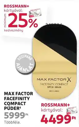 Rossmann Max Factor facefinity compact púder ajánlat