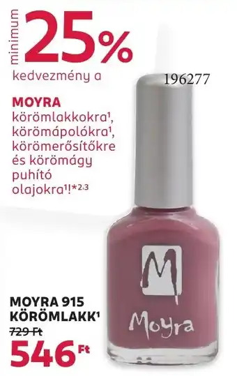 Rossmann Moyra 915 körömlakk ajánlat