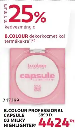 Rossmann B.Colour professional capsule 02 milky highlighter ajánlat