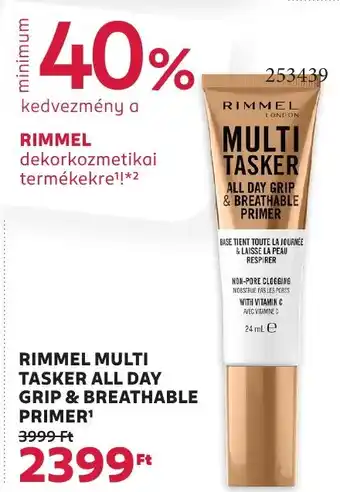 Rossmann Rimmel Multi Tasker All Day Grip & breathable primer ajánlat