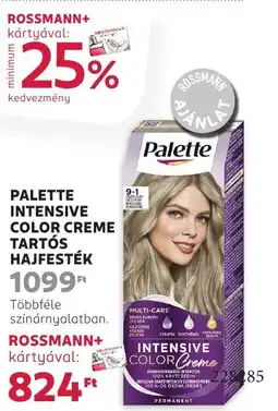 Rossmann Palette Intensive Color Creme tartós hajfesték ajánlat