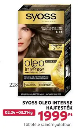 Rossmann Syoss Oleo Intense hajfesték ajánlat