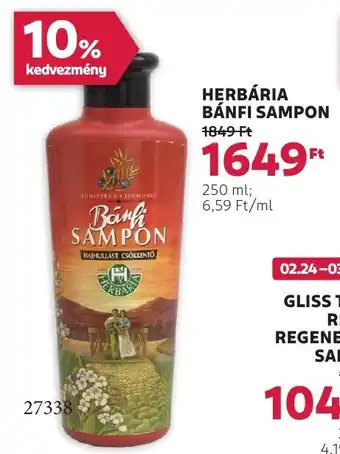 Rossmann Herbária Bánfi sampon ajánlat