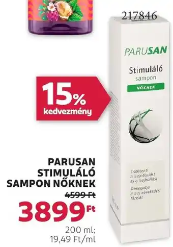 Rossmann Parusan Stimuláló sampon nőknek ajánlat