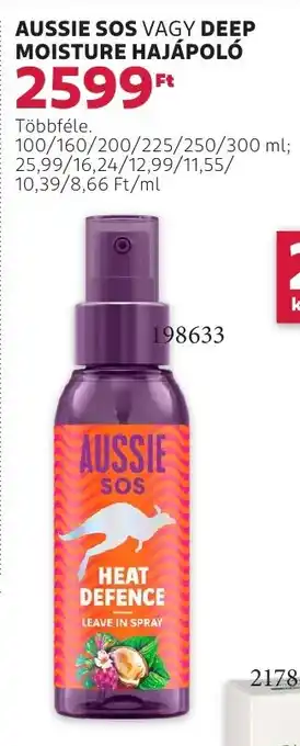 Rossmann Aussie Sos / Deep moisture hajápoló ajánlat