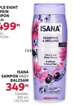 Rossmann Isana sampon / balzsam ajánlat