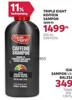 Rossmann Triple Eight Koffein sampon ajánlat