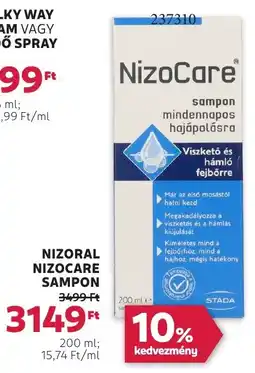 Rossmann Nizoral Nizocare sampon ajánlat