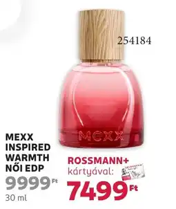 Rossmann Mexx Inspired warmth női EDP ajánlat