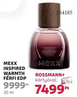 Rossmann Mexx Inspired warmth férfi EDP ajánlat