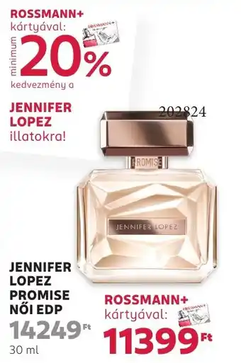 Rossmann Jennifer Lopez Promise női EDP ajánlat