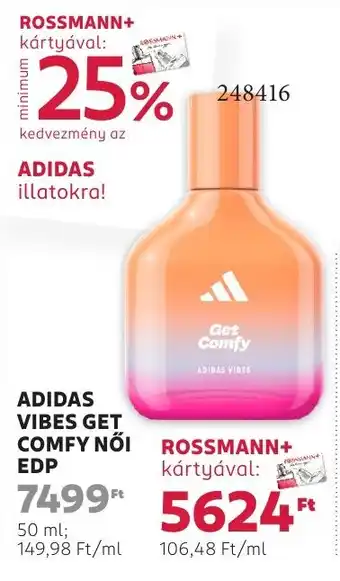 Rossmann Adidas Vibes Get Comfy női EDP ajánlat