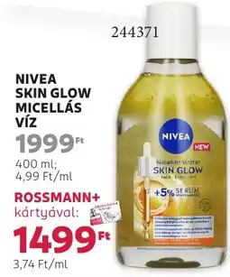 Rossmann Nivea Skin Glow micellás ajánlat