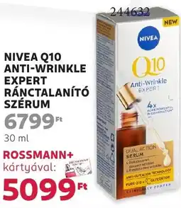 Rossmann Nivea Q10 anti-wrinkle expert ajánlat