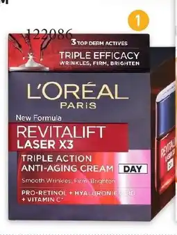 Rossmann L'oréal Revitalift Laser X3 nappali arckrém ajánlat