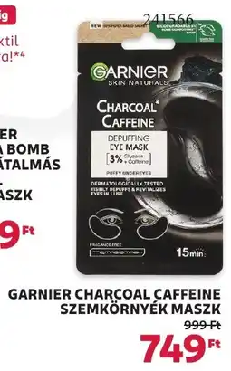 Rossmann Garnier Charcoal Caffeine szemkörnyék maszk ajánlat